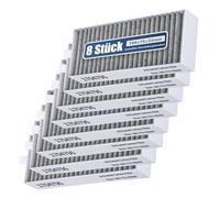 8 filtros de carbón activo para Bosch HEZ9VRCR0 17004805 17004811 Siemens 17004796 17007505 HZ9VRCR0 Neff Z821VR0 17004806 Gaggenau CA282111 170048181818 y Constructa Cc Filtro extractor Z9VRCR0