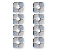 8 filtros de fuente para gatos, filtro para fuente de gato, sistema de filtro triple, filtro de repuesto con resina y carbón activado, filtro de repuesto para Fontaine, 8,4 x 8,4 cm, para fuente de