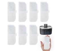 8 Filtros para Fuente de Gato de 2.5L, Filtro Triple de Alta Eficiencia, Ultra Silencioso, Reemplazo para Fuente de Agua para Gato HM-02