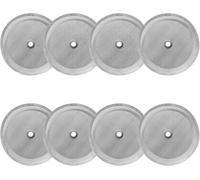 8 filtros para prensas de café, malla de 10 cm, acero inoxidable, filtro de repuesto para cafeteras de prensa francesa, universal, para cafeteras de 1 litro, 34 onzas y 8 tazas