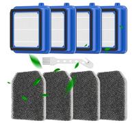 8 filtros QX7 para AEG Filter Set de accesorios para AEG QX6 QX7 QX8-2 ASKW1 Aspiradora Piezas de repuesto Filtro Filtro de repuesto para AEG con 4 filtros premotor, 4 filtros higiénicos, 1 cepillo de