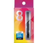 8 Flight Negros, Sistema de Vuelo Moldeado de Ejes fijos, tamaño Mediano, 33 mm, Unisex, Medium 33mm