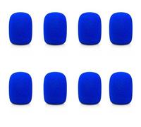 8 fundas de espuma de espuma de mano para micrófono, protector de micrófono para rendimiento de dispositivos de escenario KTV, color azul