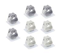 8 Ganchos Autoadhesivos Para Fregona, Clips De Almacenamiento Multifuncionales Sin Perforaciones, Herramientas Para Fijar Artículos, Adecuados Para Cocinas Y Baños