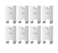 8 ganchos de pared de acero inoxidable para marcos de fotos, diseñados para sostener fotos y obras de arte de forma segura con fácil extracción y sin daños en la pared después de su uso (paquete de 8)