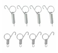 8 ganchos de resorte para jaula de conejo, jaulas multifuncionales para mascotas, pestillo de puerta de acero para jaulas de pájaros, fijación de conejo, perro, gato, loro, cobaya, conejo (5 cm)