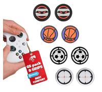 8 Grips Ps5 Temáticos | Thumbstick Ps5 | Grips Mando Ps5 | Tapas Joystick Ps4 | Grips Mando Ps4 |Botones Mando Ps5 |Grips Para Ps4 |Agarres Para el Pulgar Silicona |Fundas Joystick Xbox One Series X/S