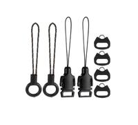 8 Hebillas de Liberación Rápida para Correa de Cámara DSLR, Adaptador de Bucles Triangulares con Tapa y Conector de Anillo Dividido.