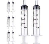 8 Hidroponico Jeringuilla 5ml, Jeringuillas Plastico, Jeringas Syringe de Laboratorio Planta del doméstico Uso industrial La hidroponía Nutrientes Alimentación