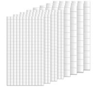 8 hojas de almohadillas adhesivas de doble cara, autoadhesivas, 3D, plastilina adhesiva de doble cara para manualidades, espuma adhesiva, cuadrados, extrafuertes, 2 tamaños, 12 mm y 6 mm, para