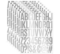 8 hojas de calcomanías de letras y números, calcomanías de vinilo del alfabeto de 5 cm, calcomanías autoadhesivas para buzón, álbumes de recortes, decoración, manualidades, manualidades, bricolaje,