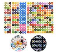 8 hojas de pegatinas de números de color, pegatinas de números de color DMC para pintura de diamantes, etiquetas de pintura de diamantes, tarjeta de colores para caja de almacenamiento