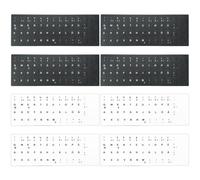 8 Hojas De Pegatinas Para Teclado Alemán, Pegatinas De Letras Para Teclado, Pegatinas De Repuesto Universales, Pegatinas Para Portátiles, Adecuadas Para Teclado Estándar, Teclado De Portátil