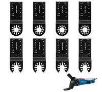 8 hojas de sierra oscilantes multifunción, compatibles con Einhell, Bosch, Dremel y Fein, hojas universales de 34 mm para madera, plástico, clavos, marcos de puertas, metal fino, etc