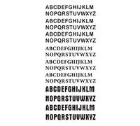 8 hojas de tatuajes temporales con letras negras for brazo, manga, palabra de amor, corazón, cuerpo falso, pierna, tótem for mujer(SET 01)