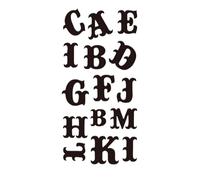 8 hojas de tatuajes temporales con letras negras for brazo, manga, palabra de amor, corazón, cuerpo falso, pierna, tótem for mujer(SET 07)