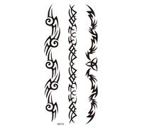 8 hojas de tatuajes temporales de tótem for mujeres, adultos y hombres. Tatuaje falso de cruz, corazón y zarza.(DM053)