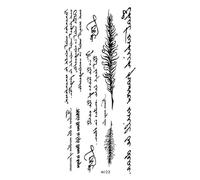 8 hojas de tatuajes temporales de tótem for mujeres, adultos y hombres. Tatuaje falso de cruz, corazón y zarza.(DM098)