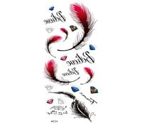 8 hojas de tatuajes temporales de tótem for mujeres, adultos y hombres. Tatuaje falso de cruz, corazón y zarza.(DM122)
