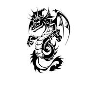 8 hojas de tatuajes temporales impermeables, pegatinas de escorpión, lobo, tatuajes de línea, arte corporal, brazo, tigre, tótem, tatuaje falso for hombres(QTBS8330)