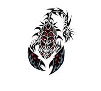 8 hojas de tatuajes temporales impermeables, tatuajes de alas de dragón, tótem de lobo, arte corporal, tatuajes falsos for brazo for hombres(09-TBS8074)