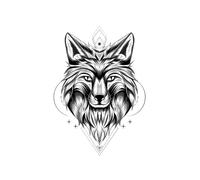 8 hojas de tatuajes temporales impermeables, tatuajes de alas de dragón, tótem de lobo, arte corporal, tatuajes falsos for brazo for hombres(18-TBS8088)