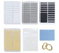 8 hojas invisibles de tamaño de anillo, anillo espaciador, ajustador de tamaño de anillo invisible, con 1 paño limpio, para anillos sueltos, espaciadores, clips de silicona, Universal