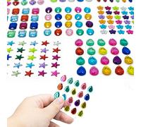 8 Hojas Pegatinas Diamantes Autoadhesivas Brillantes Para Decorar, para uñas faciales Tarjetas Artesanales Niños Decoraciones de Bricolaje