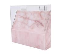 8 Holes Acrylic Tweezers Holder Display Stand Storage Rack for Eyelashes Extension (Pink marble)
