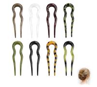 8 horquillas francesas para el pelo kitsch, horquillas francesas, horquillas en forma de U, horquilla grande francesa, pasador de pelo para mujer, accesorios para el pelo para mujeres y niñas, todo
