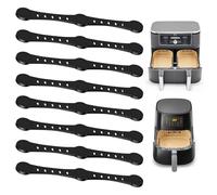 8 imanes para papel de horno Airfryer, 12 cm de largo, imanes de silicona para airfryer, protege contra solapas y quemaduras, freidora de aire caliente, accesorios para freidoras de 1 u.2 cesta 02