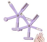 8 In 1 Cat Eye Magnet - Multiple Stunning Cat Eye Designs, 8 in 1 Magnetic Nail Art Tool Kit for Quick Cat-Eye Galaxy Nail Art (Purple * 2)