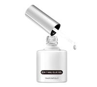 8 In 1 Nail Glue Gel, Long-Lasting Artificial Nail Adhesive, Versatile Nail Extension Glue for Tips and Acrylic Nails, Strong Hold Gel for Professional and Home Use, Quick-Drying Formula