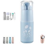 8 In 1 Toiletry Set, 8-in-1 Toiletry Set for Minimalist & Organized Travel, Portable Travel Toiletry Storage Kit, Waterproof Toiletry Organizer, for Home Life and Camping Trips (Blue,8-Piece Set)