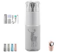 8 In 1 Toiletry Set, 8-in-1 Toiletry Set for Minimalist & Organized Travel, Portable Travel Toiletry Storage Kit, Waterproof Toiletry Organizer, for Home Life and Camping Trips (Gray,8-Piece Set)