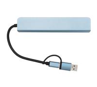 8 in 1 USB C Hub Multi Port Adapter, USB 3.0 and USB 2.0 Ports, Fast Data Transfer USB C Hub with Card Slot, Aluminum Alloy Ultra Compact Design for Phone Tablet Laptop