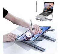 8-in-1 USB-C Laptop Stand with Docking Station, 5 in 1 Aluminum Alloy Hub Multi-Interface Bracket, with 4k HDMI, USB 3.0, USB-C, PD 100w, SD/TF Card Slotsfor Home, Corporate Desks (5-in-1)