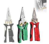 8 in 1 Wire Stripper with Voltage Tester, 2025 New Multifunctional Plier Tools, Multifunctional Professional Wire Stripper Electrical Pliers, Durable Home Repair Crimping Tool (Mix)