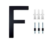 8 Inch Acrylic Semi-perforated Matte Black Villa, Courtyard, House, Floor Digital House Number(Black F)