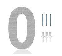 8 Inch Brushed Stainless Steel House, Villa, Courtyard, Floor Number Plate(0)