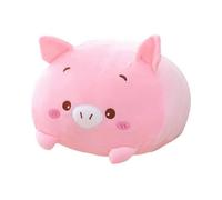8 inch Cute Pink Pig Plush Stuffed Animal Cylindrical Body Pillow,Super Soft Cartoon Hugging Toy Gifts for Bedding, Kids Sleeping Kawaii Pillow
