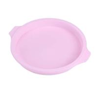 8 Inch Round Silicone Cake Form | Set of 4 Baking Tray for Easy Release & Maintenance | Oven/Microwave/Dishwasher Safe | Colorful Cake Pan for Party & Home Baking (Rosa paquete de 4 83065-B)