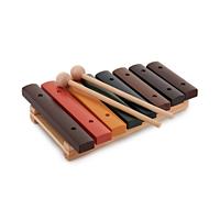 8 Key Colourful Xylophone with Mallets by Gear4music