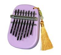 8 Key Mini Kalimba Wooden Mini Thumb Piano Retro Fingers Piano Exquisite Gift for Kids Beginners Piano De Pulgar(Purple)