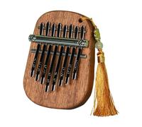 8 Key Mini Kalimba Wooden Mini Thumb Piano Retro Fingers Piano Exquisite Gift for Kids Beginners Piano De Pulgar(Brown)