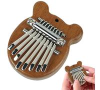 8 Keys | Wood Portable Thumb Piano Finger | Pocket Musical Piano for Beginners, Solid Wood Finger Piano for Kids, Adults, All Ages