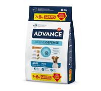 8 kg (7 + 1 kg ¡gratis!) Advance Active Defense Mini Adult Pollo y Arroz pienso para perros