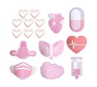 8 Libretas Médicas Y 8 Clips De Papel, Libretas Autoadhesivas Creativas, Lindas Libretas, Suministros De Aprendizaje Y Oficina