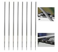 8 limas redondas para motosierras, lima redonda de 4,8 mm, lima para motosierra 3/8, juego de limas para motosierra, limas de cadena, limas para reparar y afilar cadenas de sierra