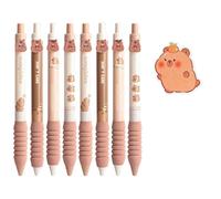 8 Lindos Bolígrafos De Dibujos Animados Y 1 Juego De Notas Adhesivas, Bolígrafos De Gel Click, Bolígrafos Interesantes, Papelería Para Estudiantes, Útiles Escolares